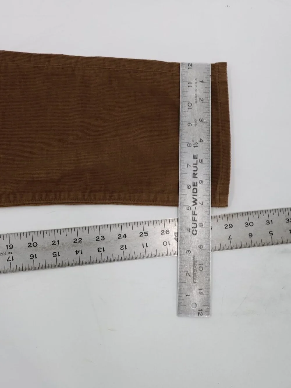 NWT J Crew 484 Pants Mens 31 L29 Stretch Corduroy Slim Fit Straight Leg Brown